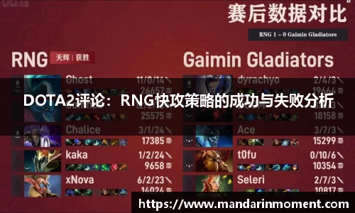 DOTA2评论：RNG快攻策略的成功与失败分析